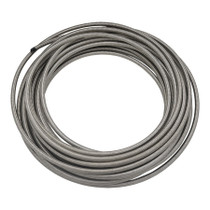 Deatschwerks 6-02-0863-50 - 10AN Stainless Steel Double Braided PTFE Hose - 50ft