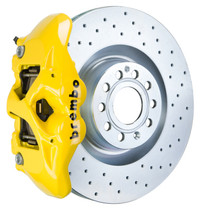 Brembo 1S4.8002A5 - 05-10 Jetta GLI Front GT BBK 4 Piston Cast 345x30 1pc Rotor Drilled-Yellow