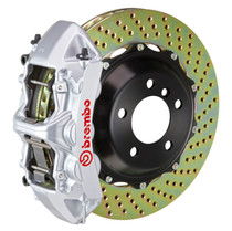 Brembo 2M1.9005A3 - 08-16 R8 4.2/5.2 (CC Brake Eqpt) Rr GT BBK 6Pis Cast 380x32 2pc Rotor Drilled-Silver