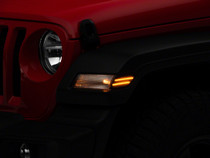 Raxiom J134143-JL - 18-23 Jeep Wrangler JL Axial Series LED Fender Flare Marker Lights- Smoked