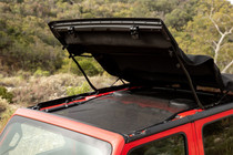 Rampage 92525 - 2018-2019 Jeep Wrangler(JL) Unlimited Sport 4-Door Mesh Shade Top - Extended - Black