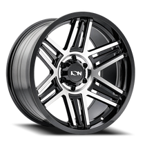 ION Wheels 147-2978BM0 - Cast Aluminum Wheels 147 BM 20x9 Machined Black 8 On 180 Bolt Pattern 0 Offset