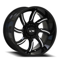 ION Wheels 151-7970M0 - Cast Aluminum Wheels 151 17x9 Milled Gloss Black 8 On 170 Bolt Pattern 0 Offset