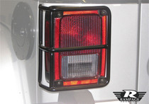 Rampage 88660 - 2007-2018 Jeep Wrangler(JK) Taillight Guards - Black