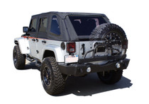 Rampage 86606 - 2007-2018 Jeep Wrangler(JK) Recovery Bumper Rear - Black