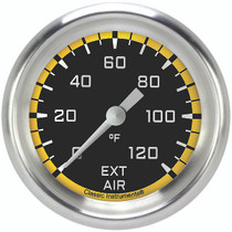 Classic Instruments AX399YAPF - Autocross Yellow 2 5/8" Outside Air Temp. Gauge