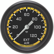 Classic Instruments AX399YBPF - Autocross Yellow 2 5/8" Outside Air Temp. Gauge