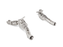 Akrapovic L-FE/SS/1 - 16-17 Ferrari 488 GTB/488 Spyder Link Pipe Set w/ Cat (SS)