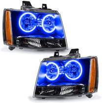 ORACLE Lighting 7010-002 - Lighting 07-14 Chevrolet Tahoe Pre-Assembled LED Halo Headlights -Blue