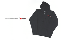 AMS C2008-M - Logo Men's Black Full-Zip Hoodie - Medium