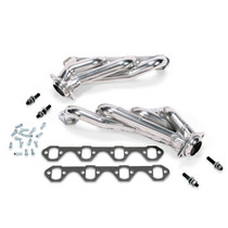 BBK 15150 - 79-93 Mustang 5.0 Shorty Unequal Length Exhaust Headers - 1-5/8 Silver Ceramic