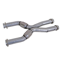 BBK 1786 - 79-04 Mustang Coyote Swap Short Mid X Pipe w Catalytic Converters 3.0 For  Long Tube Headers