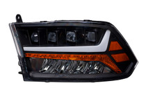Alpha Owls 7180390 - 2009-2018 Dodge Ram 1500 / 2010-2018 Dodge Ram 2500/3500 Quad Pro LED Headlight - Black Housing