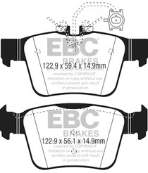 EBC DP22315 - 2017+ Alfa Romeo Giulia 2.0L Turbo Greenstuff Rear Brake Pads