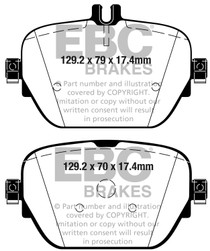 EBC DP32314C - 2019+ Mercedes-Benz CLS53 AMG (C257) 3.0L Turbo Redstuff Rear Brake Pads