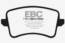 EBC DP21988 - 09-11 Audi A4 2.0 Turbo Greenstuff Rear Brake Pads