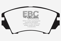 EBC DP62014 - 10+ Chevrolet Equinox 2.4 Greenstuff Front Brake Pads