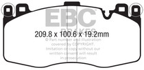 EBC DP52370NDX - 2015+ BMW X5M 4.4TT (F85) Bluestuff Front Brake Pads