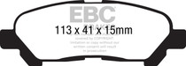EBC DP41838R - 09-13 Toyota Highlander 2.7 2WD/4WD Yellowstuff Rear Brake Pads