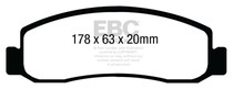 EBC ED91892 - 08-10 Ford F250 (inc Super Duty) 5.4 (2WD) Extra Duty Front Brake Pads