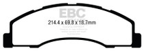 EBC DP43004R - 08+ Ford Econoline E150 4.6 Yellowstuff Front Brake Pads