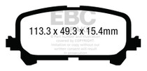 EBC DP43025R - 14+ Acura MDX 3.5 Yellowstuff Rear Brake Pads