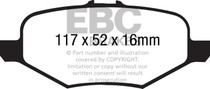 EBC DP61887 - 13+ Ford Explorer 3.5 Twin Turbo 4WD Greenstuff Rear Brake Pads