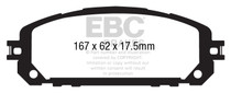 EBC DP63030 - 13+ Jeep Cherokee 3.2 Greenstuff Front Brake Pads