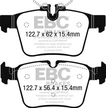 EBC DP42215R - 15+ Mercedes-Benz C300 (W205) 2.0 Turbo 4-matic Yellowstuff Rear Brake Pads