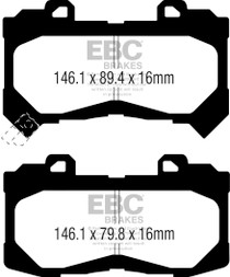 EBC DP43044R - 15+ Chevrolet Colorado 2.5 Yellowstuff Front Brake Pads