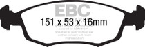 EBC DP21879 - 11+ Fiat 500 1.4 (ATE Calipers) Greenstuff Front Brake Pads