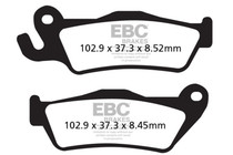 EBC FA438HH - 06-08 BMW K 1200 GT K44-Disc Fitting Kit Required Rear Left Sintered R/HH Brake Pads