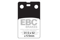 EBC FA99X - 86-87 Beta 125 TR32/33 Front Left FA-SFA-X Brake Pads