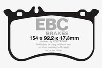 EBC DP32138C - 10-11 Mercedes-Benz CL550 5.5 AMG Sport Pkg Redstuff Front Brake Pads