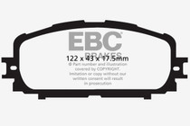 EBC DP21897 - 12+ Toyota Yaris 1.5 Greenstuff Front Brake Pads