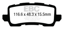 EBC DP33018C - 13+ Acura RLX 3.5 Redstuff Rear Brake Pads