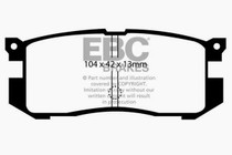 EBC UD400 - 89-92 Ford Probe 2.2 Ultimax Rear Brake Pads