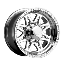 Raceline 888-79080 - 888 Renegade 17x9in / 8x165.1 BP / -12mm Offset / 130.81mm Bore - Polished Wheel