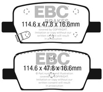 EBC DP53064NDX - 2015+ Chevrolet Camaro 3.6L (w/Brembo Brakes) Bluestuff Rear Brake Pads