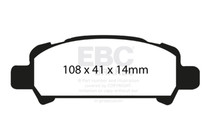 EBC DP51293NDX - 01-02 Subaru Impreza 2.0 Turbo WRX Bluestuff Rear Brake Pads