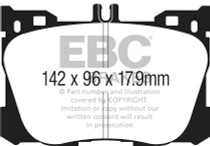 EBC DP33070C - 2017+ Mercedes-Benz E300 (W213) 2.0L Turbo Redstuff Front Brake Pads