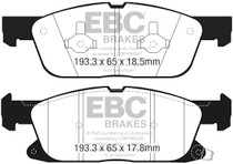 EBC DP43072R - 2016+ Lincoln Continental (10th Gen) 2.7L Twin Turbo Yellowstuff Front Brake Pads