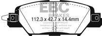 EBC DP43071R - 2016 Mazda CX-5 2.0L Yellowstuff Rear Brake Pads