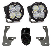 Baja Designs 448147 - Jeep JK Squadron-R Sport Fog Pocket Light Kit Premium Bumper (Clear)-Jeep 2007-09 Wrangler JK