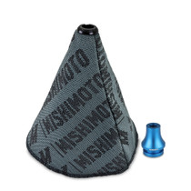 Mishimoto MMB-RECO-BL - Shift Boot Cover + Retainer/Adapter Bundle M12x1.25 Blue