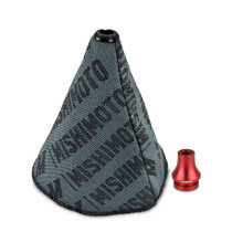 Mishimoto MMB-RECO-RD - Shift Boot Cover + Retainer/Adapter Bundle M12x1.25 Red