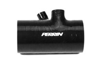Perrin PSP-INT-426BK - 2022+ Subaru WRX Black 3in Turbo Inlet Hose w/ Nozzle (Short)