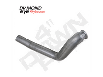 Diamond Eye 124011 - Turbo Down Pipe 4 Inch Inlet/Outlet Steel No Oxygen Sensor Bung For 98-02 Ford E-Series Van 7.3L