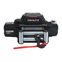TrailFX WR212B - Winch;  Reflex 2.0 Winch; Vehicle Mounted; Vehicle Recovery Winch; 12 Volt Electric; 12000 Pound Line Pull Capacity; 94 Foot Wire Rope; Roller Fairlead; Wired and Wireless Remote; Integrated Solenoid; 3 Stage Planetary Gear Drive