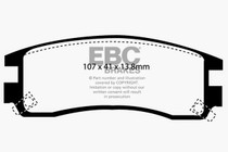 EBC DP31609C - 94-95 Buick Regal 3.1 Redstuff Rear Brake Pads